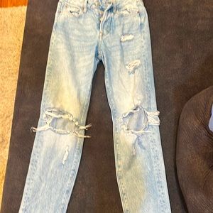 h&m ripped jeans. size 2